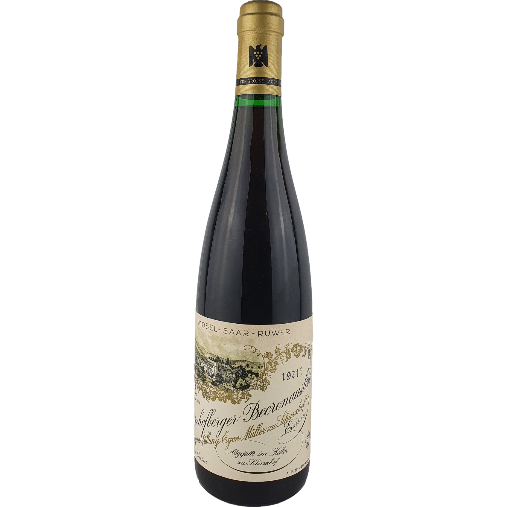 Egon Müller Scharzhof - Scharzhofberger Riesling Eiswein-Beerenauslese Goldkapsel 1971 - 0,7 l AR000337