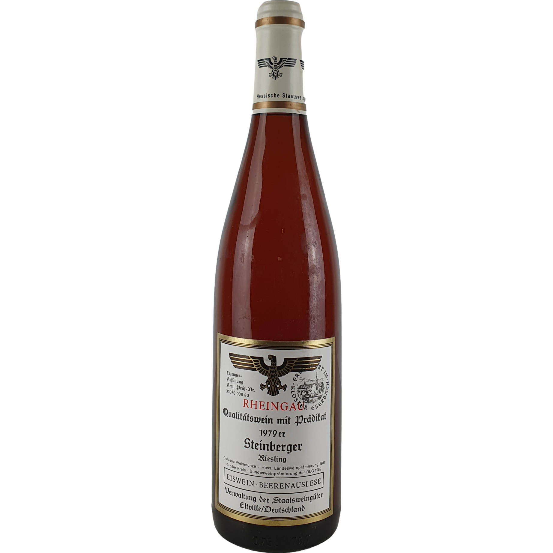 Staatsweingüter Eltville (Kloster Eberbach) - Steinberger Riesling Eiswein-Beerenauslese Versteigerung  1979 - 0,75 l AR000449