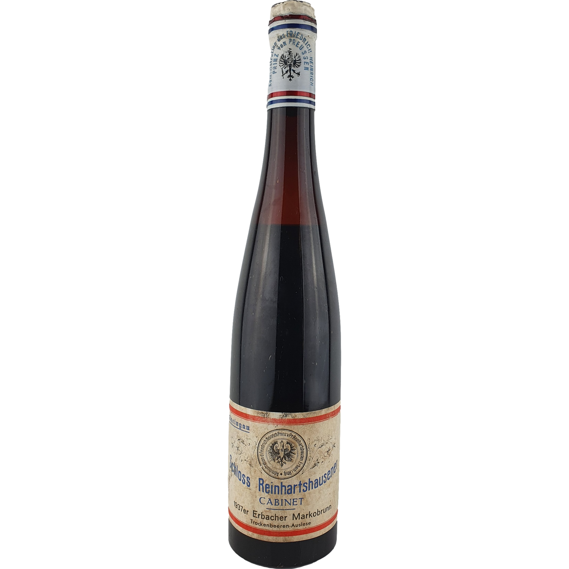 Schloss Reinhartshausen - Erbacher Markobrunn Riesling Trockenbeerenauslese Cabinet  1937 - 0,7 l AR000097