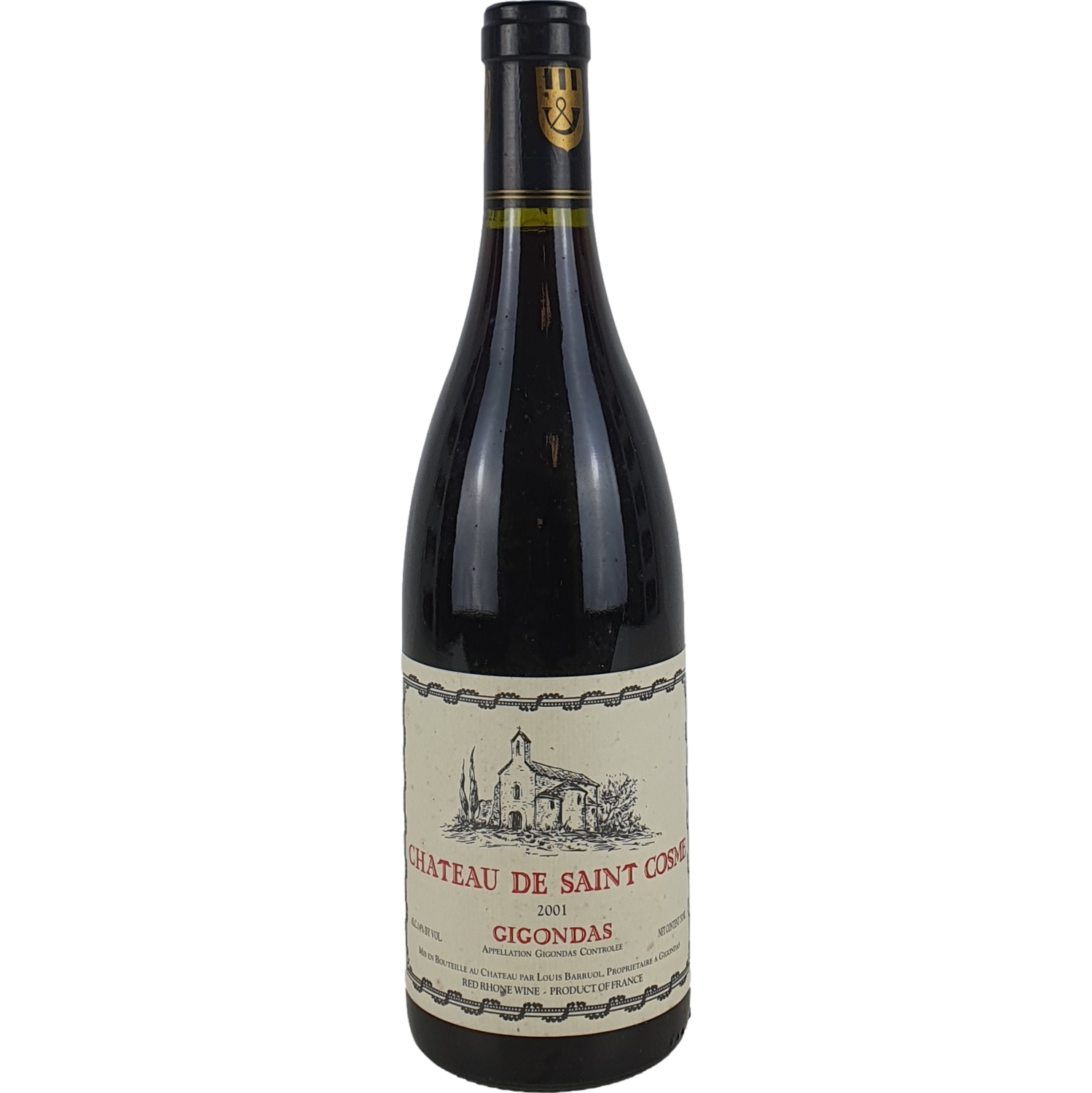 Chateau de Saint Cosme Gigondas        2001 - 0,75l GW000542