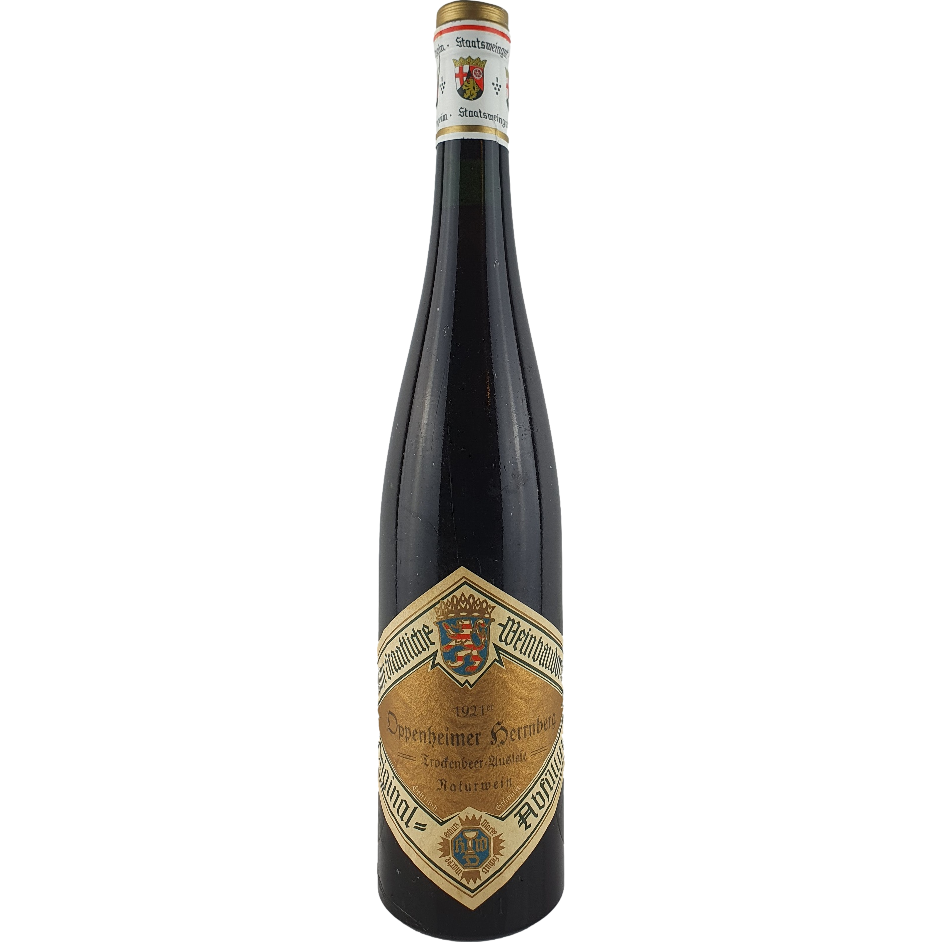 Staatl. Weinbaudomänen Mainz - Oppenheimer Herrnberg Riesling Trockenbeerenauslese   1921 - 0,7 l AR000057