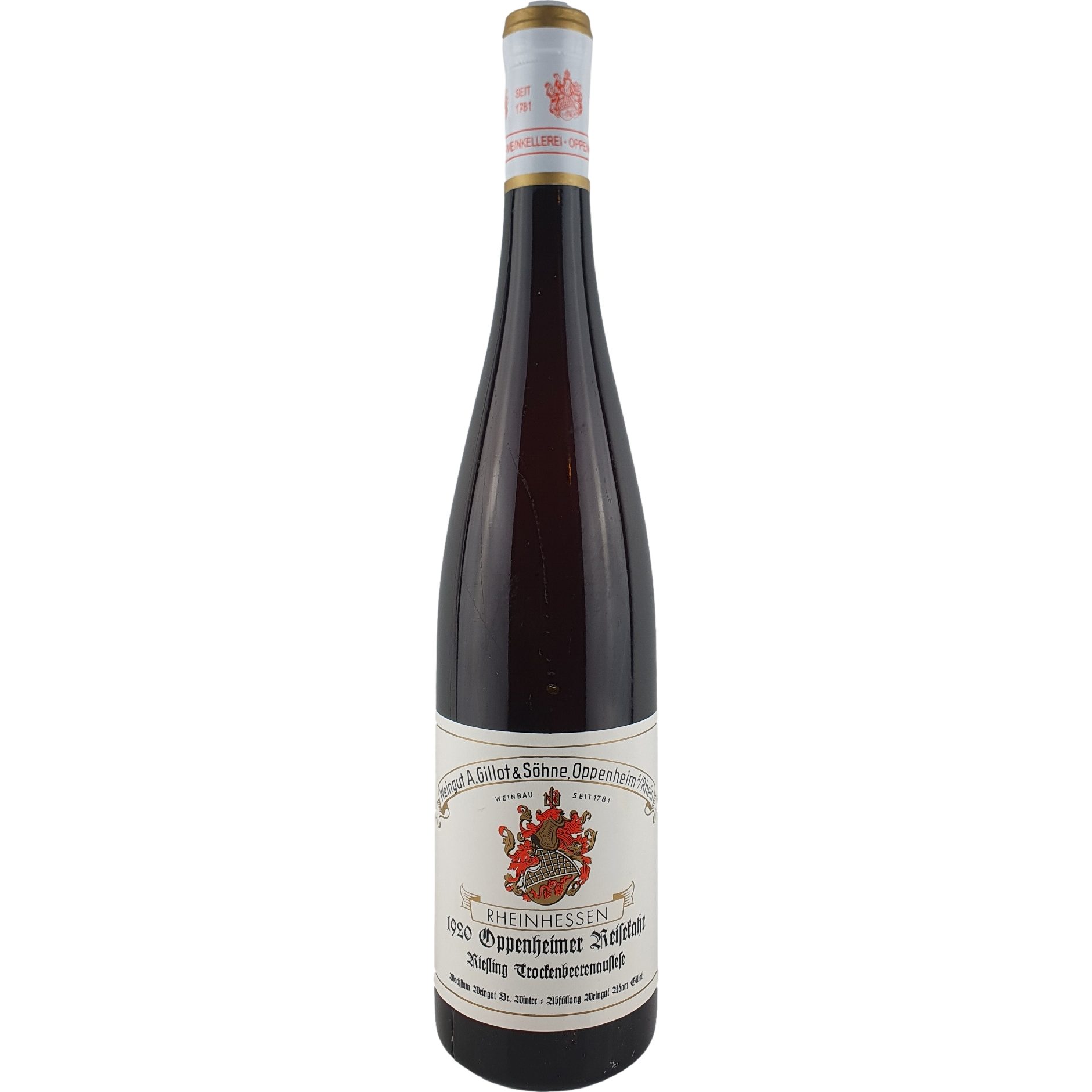 Gillot & Söhne - Oppenheimer Reisekahr Riesling Trockenbeerenauslese   1920 - 0,7 l AR000035