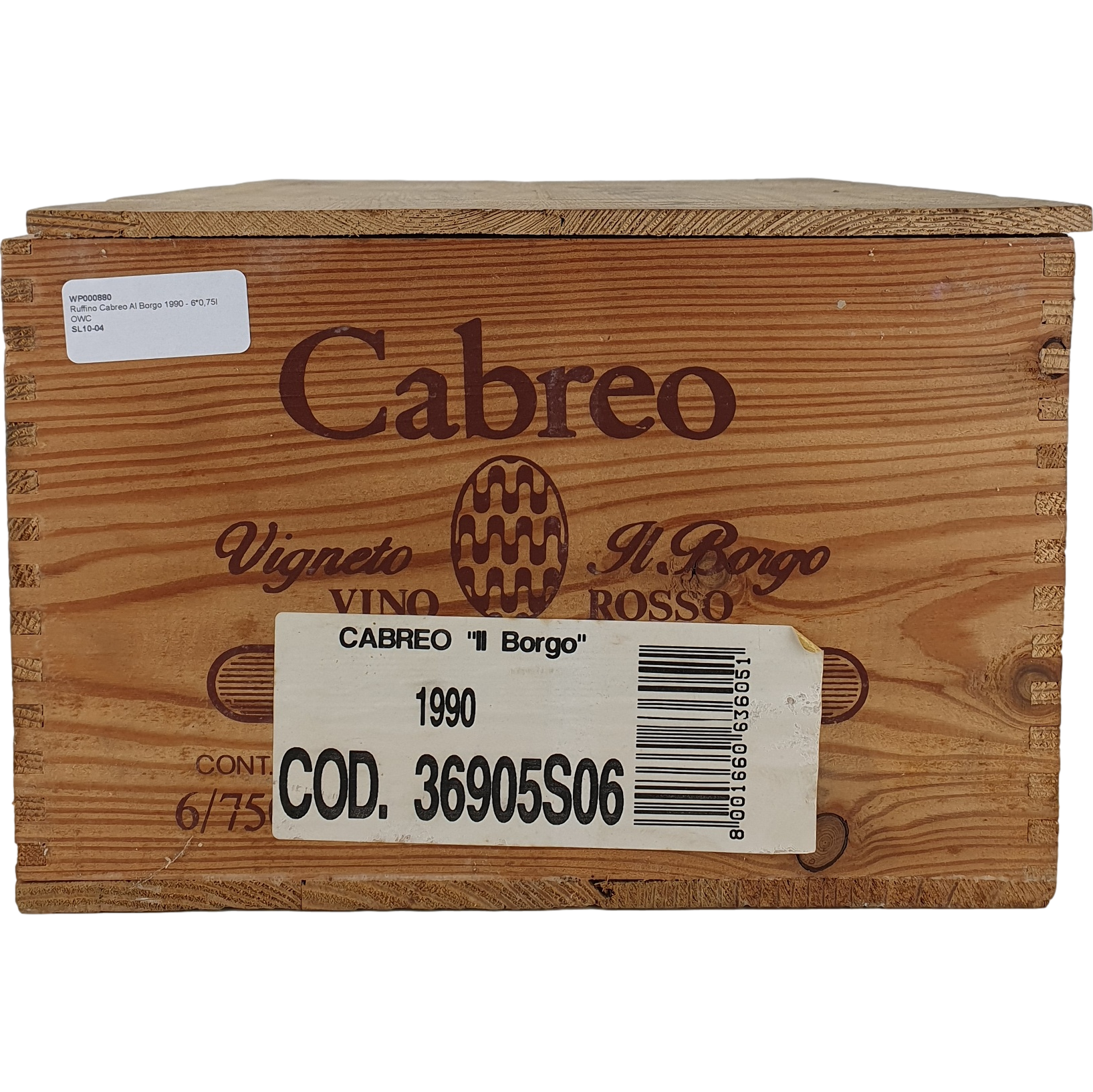 Ruffino Cabreo Al Borgo 1990 - 6*0,75l OWC WP000880-1