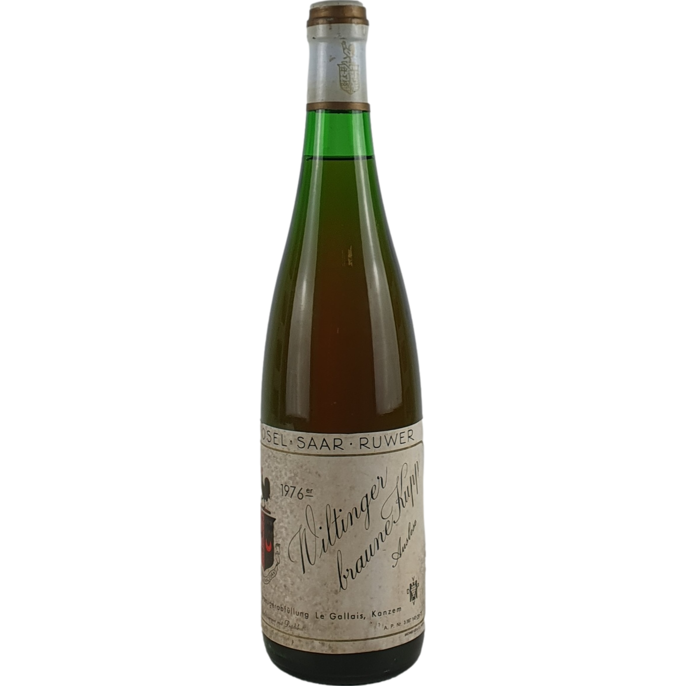 Le Gallais 'Egon Müller zu Scharzhof' - Wiltinger braune Kupp Riesling Auslese    1976  - 0,7l AR001175