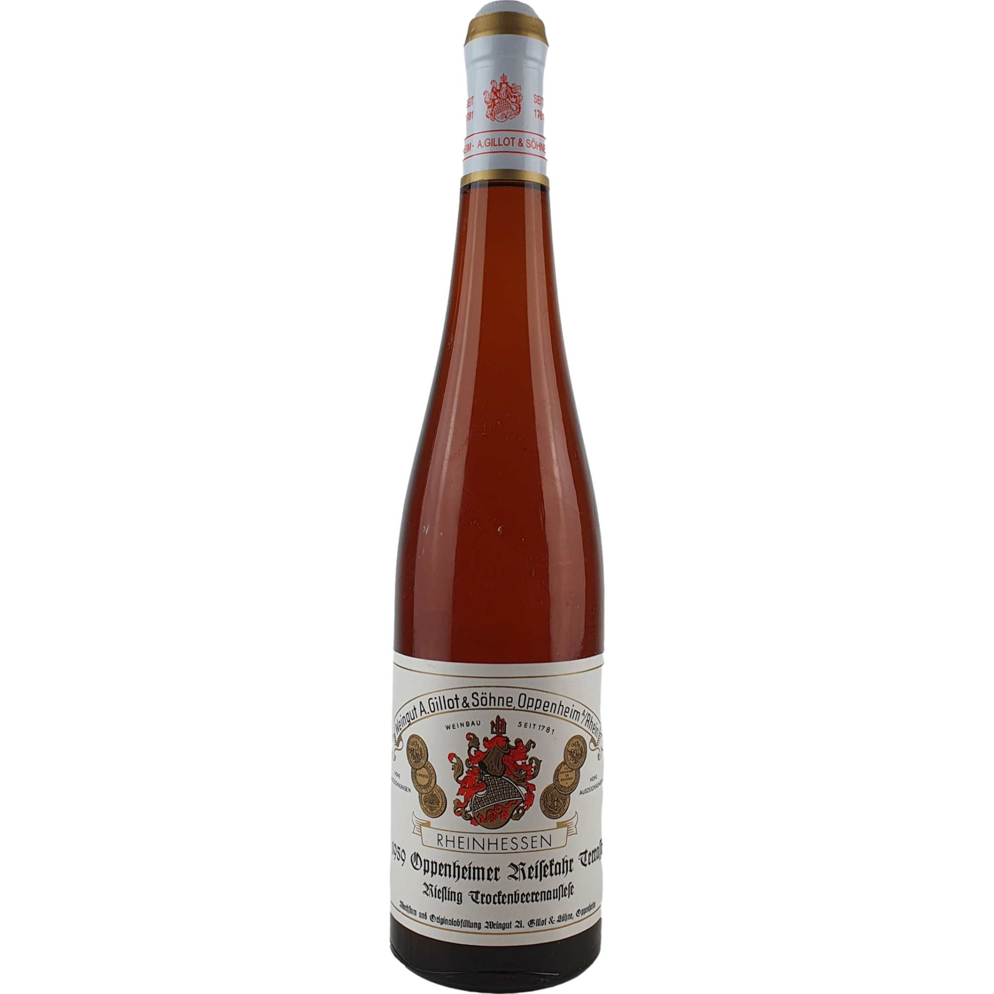 Gillot & Söhne - Oppenheimer Reisekahr Terrasse Riesling Trockenbeerenauslese   1959 - 0,7 l AR000209