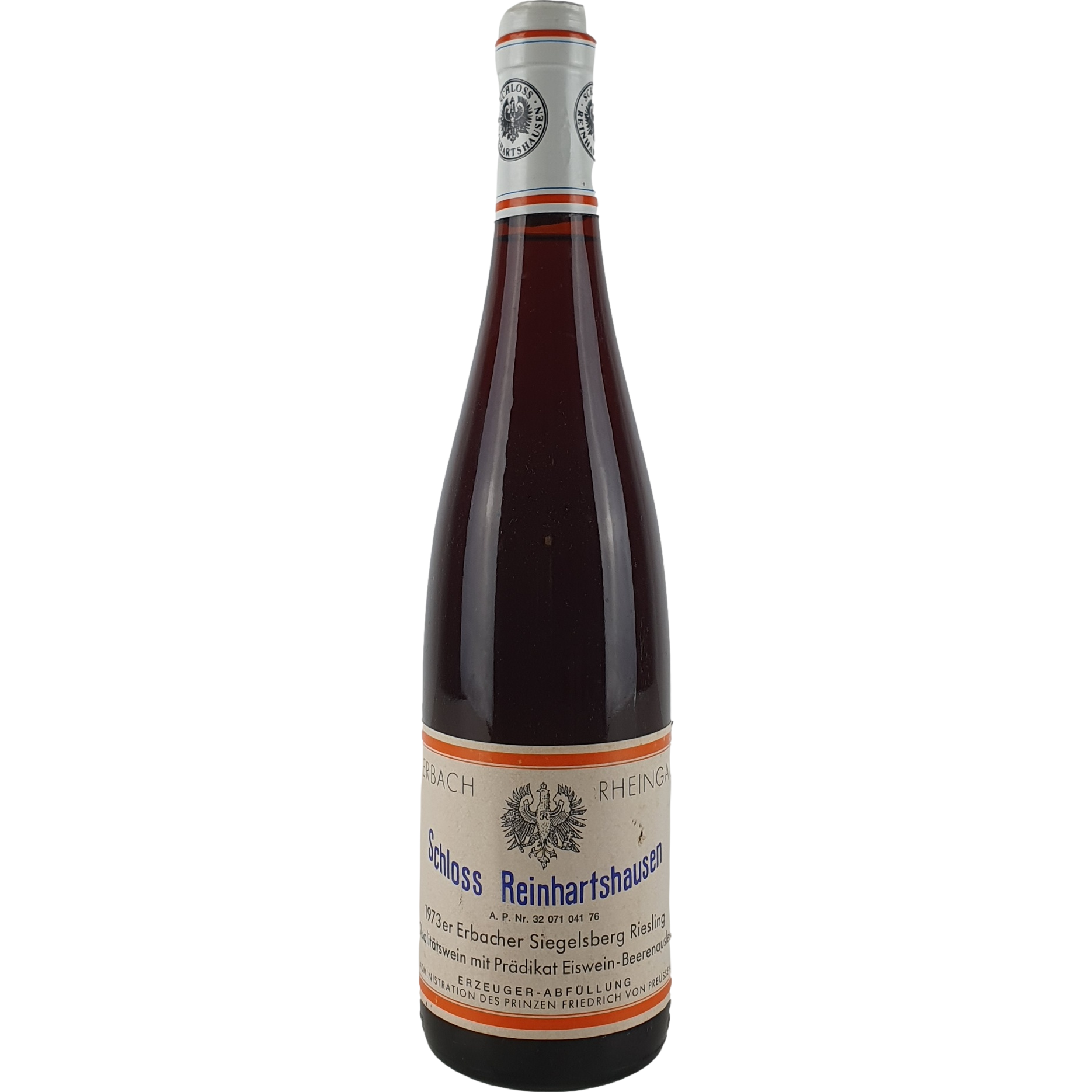 Schloss Reinhartshausen - Erbacher Siegelsberg Riesling Eiswein-Beerenauslese   1973 - 0,7 l AR000367