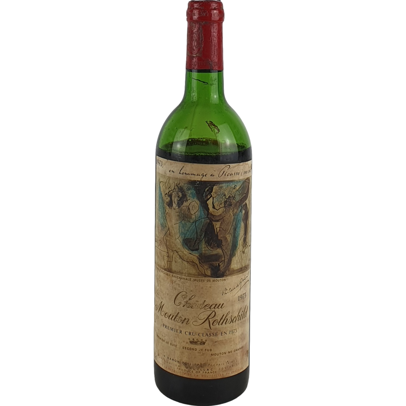 Chateau Mouton Rothschild    (bad filling)   1973  - 0,75l GW001084