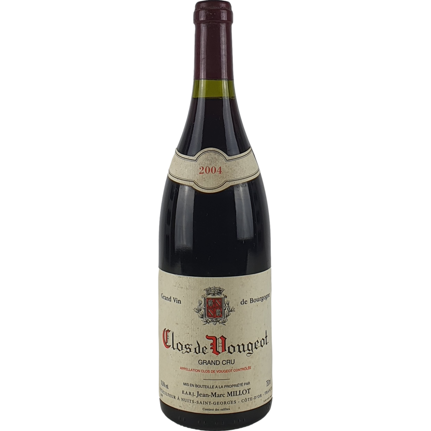 Domaine Jean-Marc Millot Clos de Vougeot  Grand Cru     2004 - 0,75l GW000870