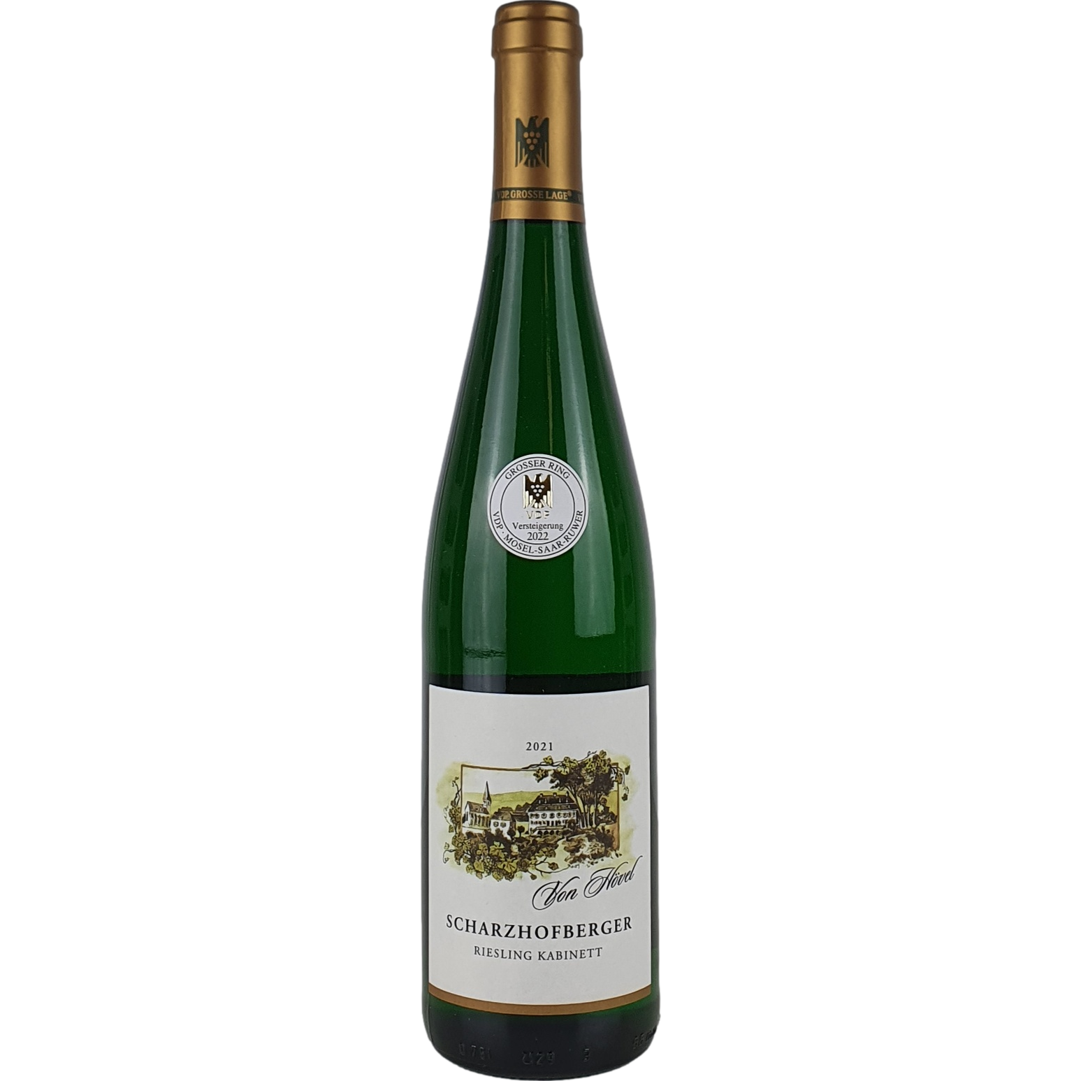 Von Hövel  Scharzhofberger Riesling Kabinett Goldkapsel Versteigerung 2021 - 0,75l GW000437