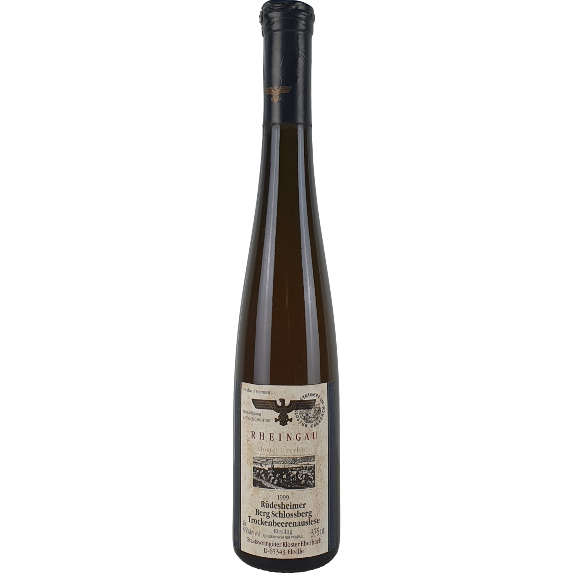 Staatsweingüter Kloster Eberbach - Rüdesheimer Berg Schlossberg Riesling Trockenbeerenauslese Versteigerung  1999 - 0,375 l AR000541