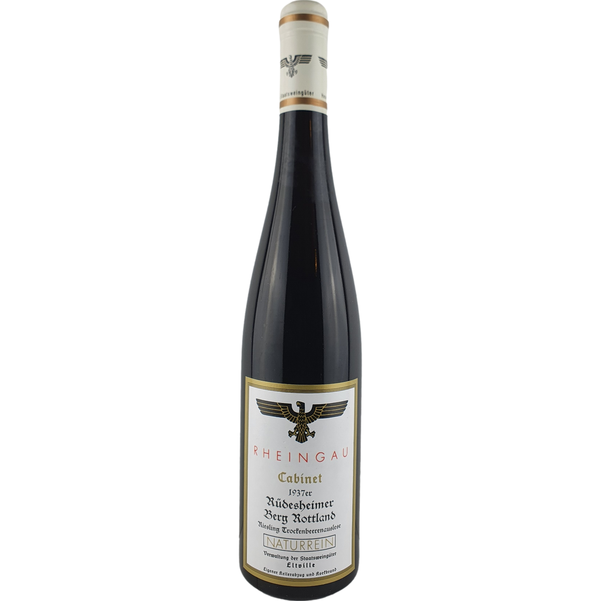Staatsweingüter Eltville (Kloster Eberbach) - Rüdesheimer Berg Rottland Riesling Trockenbeerenauslese Cabinet  1937 - 0,7 l AR000797