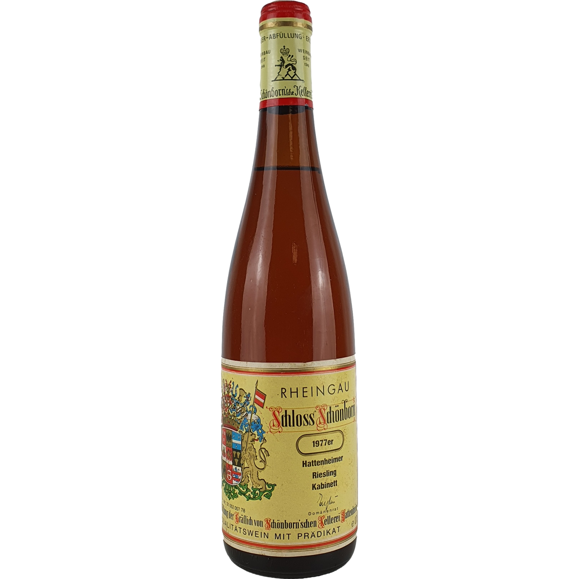 Schloss Schönborn - Hattenheimer Riesling Kabinett   1977  - 0,7 l AR000883