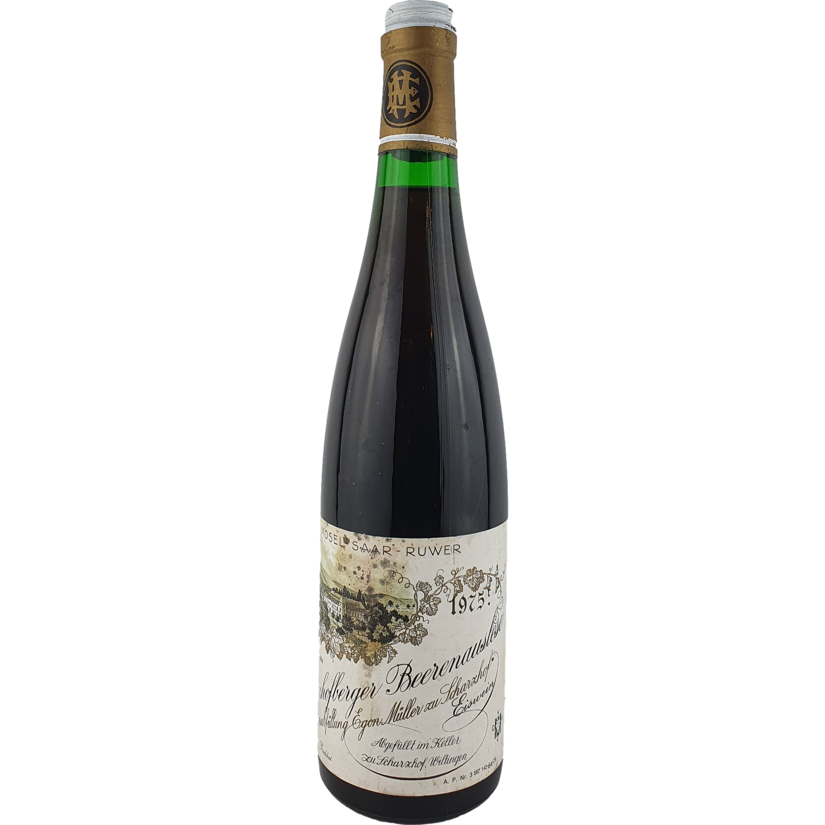 Egon Müller Scharzhof - Scharzhofberger Riesling Eiswein-Beerenauslese Goldkapsel 1975 - 0,7 l AR000375
