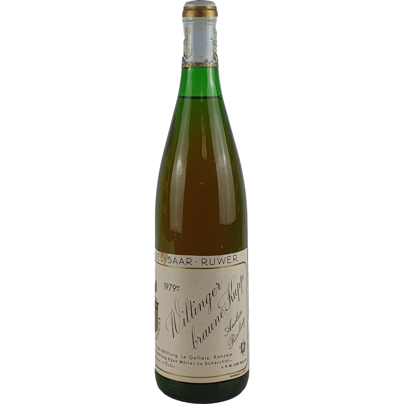 Le Gallais 'Egon Müller zu Scharzhof' - Wiltinger braune Kupp Riesling Auslese    1979  - 0,75l AR001180