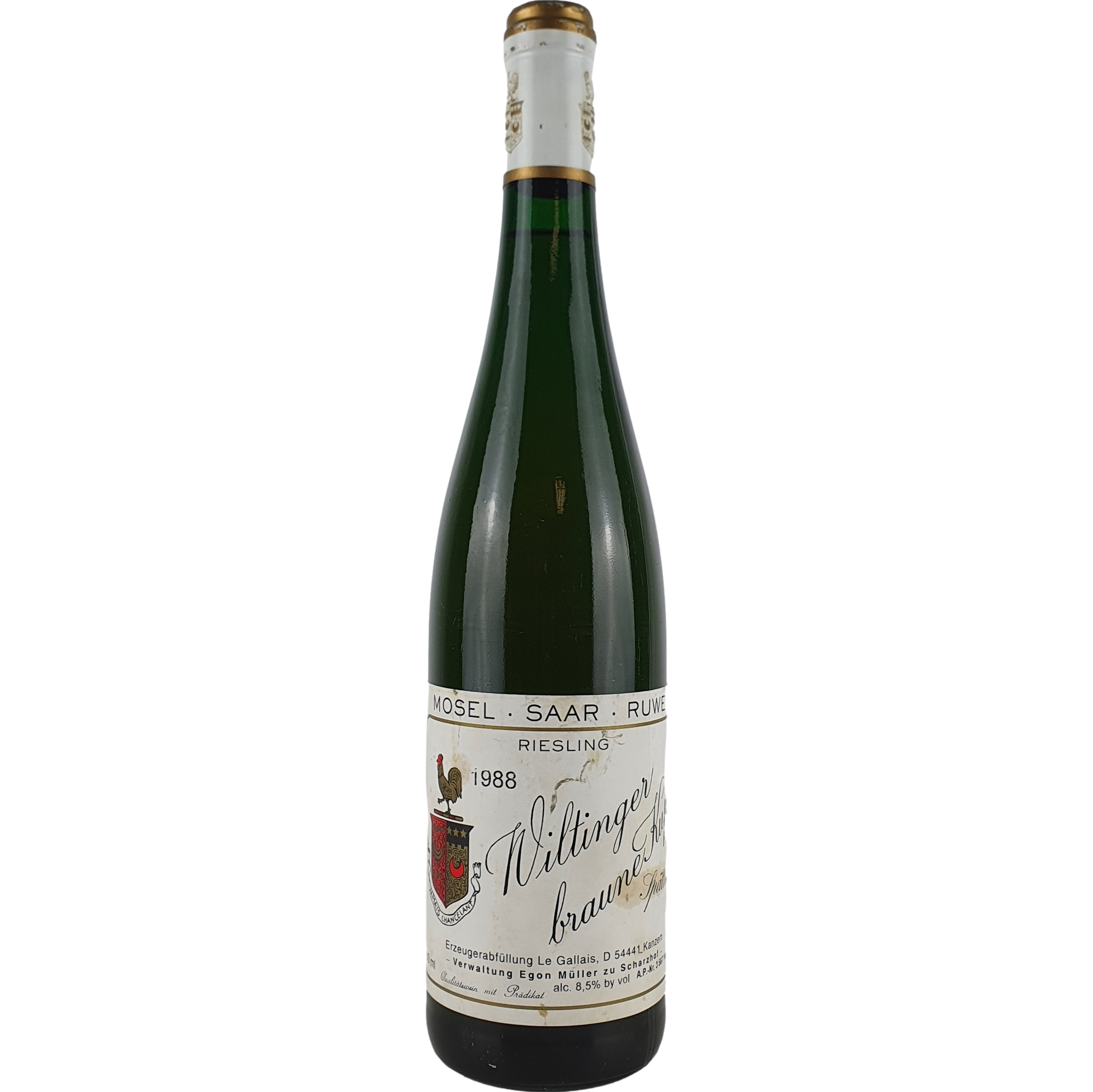 Le Gallais 'Egon Müller zu Scharzhof' - Wiltinger braune Kupp Riesling Spätlese 1988 - 0,75 l AR000832