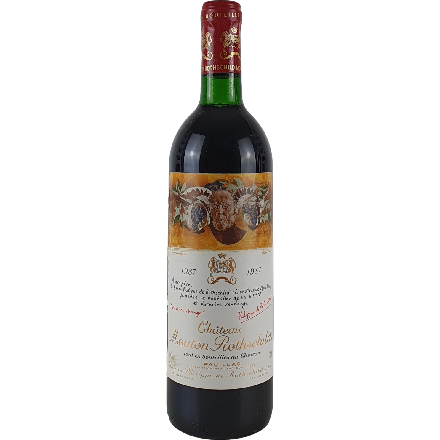 Chateau Mouton Rothschild       1987  - 0,75l GW001107