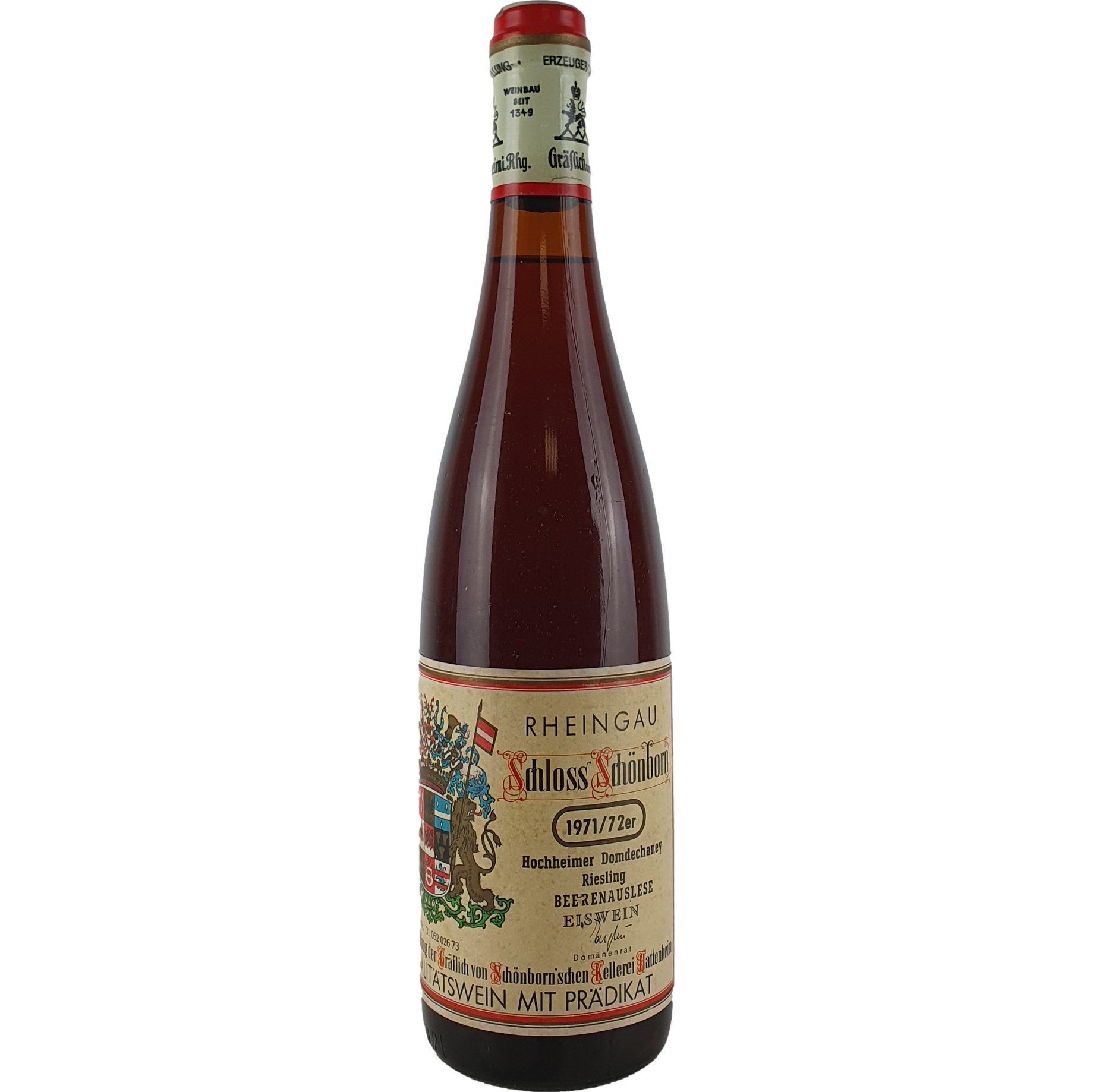 Schloss Schönborn - Hochheimer Domdechaney Riesling Eiswein-Beerenauslese   1971 - 0,7 l AR000352