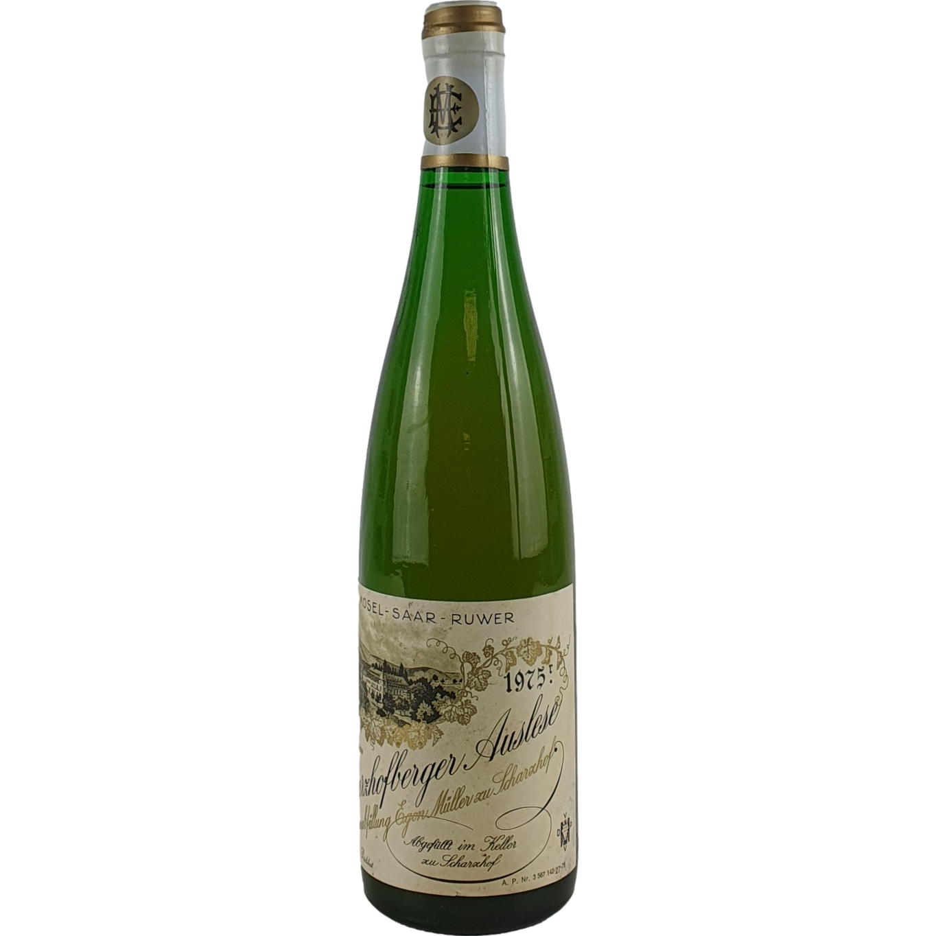 Egon Müller Scharzhof - Scharzhofberger Riesling Auslese    1975 (AP-Nr. 27) - 0,7l AR001173