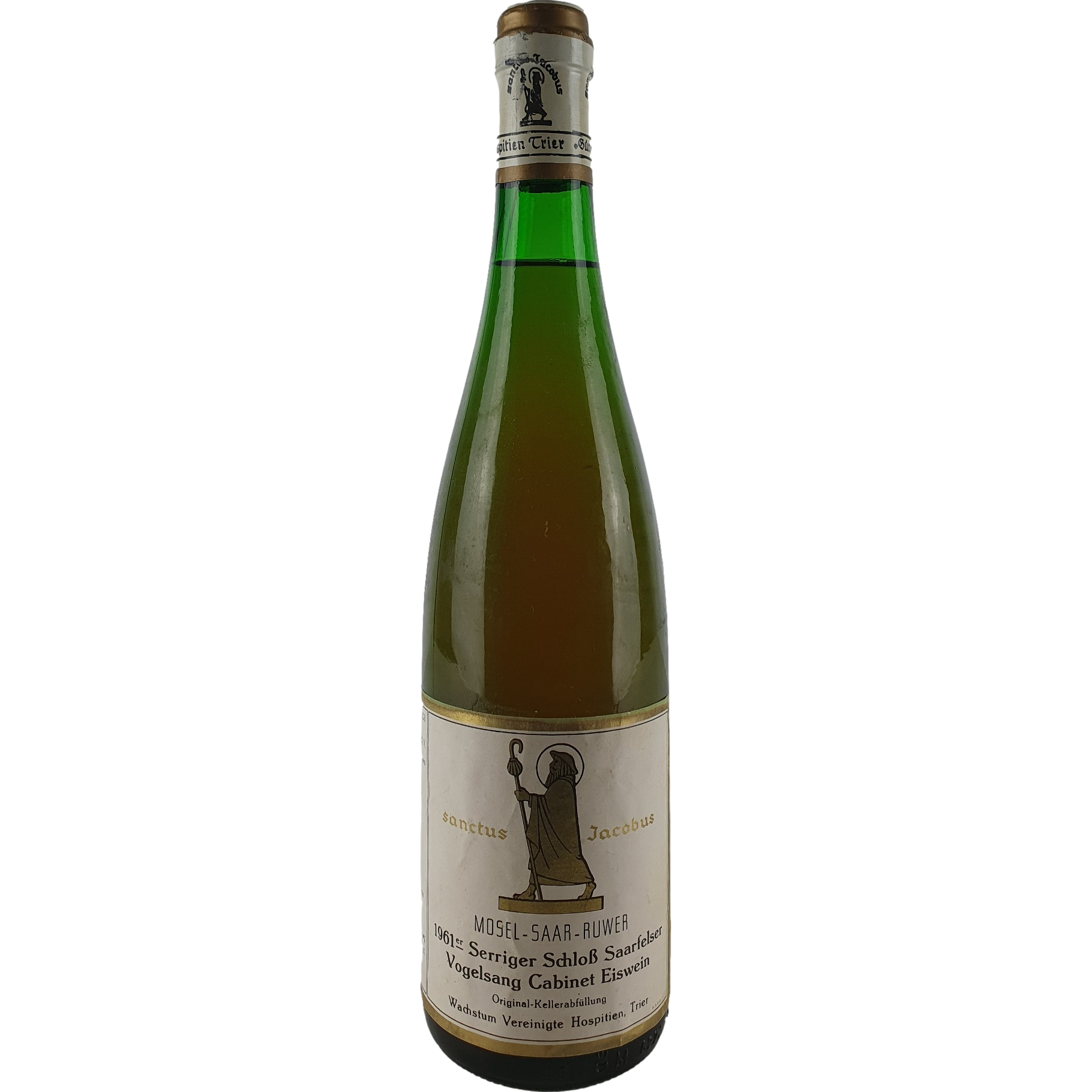 Vereinigte Hospitien (Sanctus Jacobus) - Serriger Schloß Saarfelser Vogelsang Riesling Eiswein Cabinet  1961 - 0,7 l AR000252