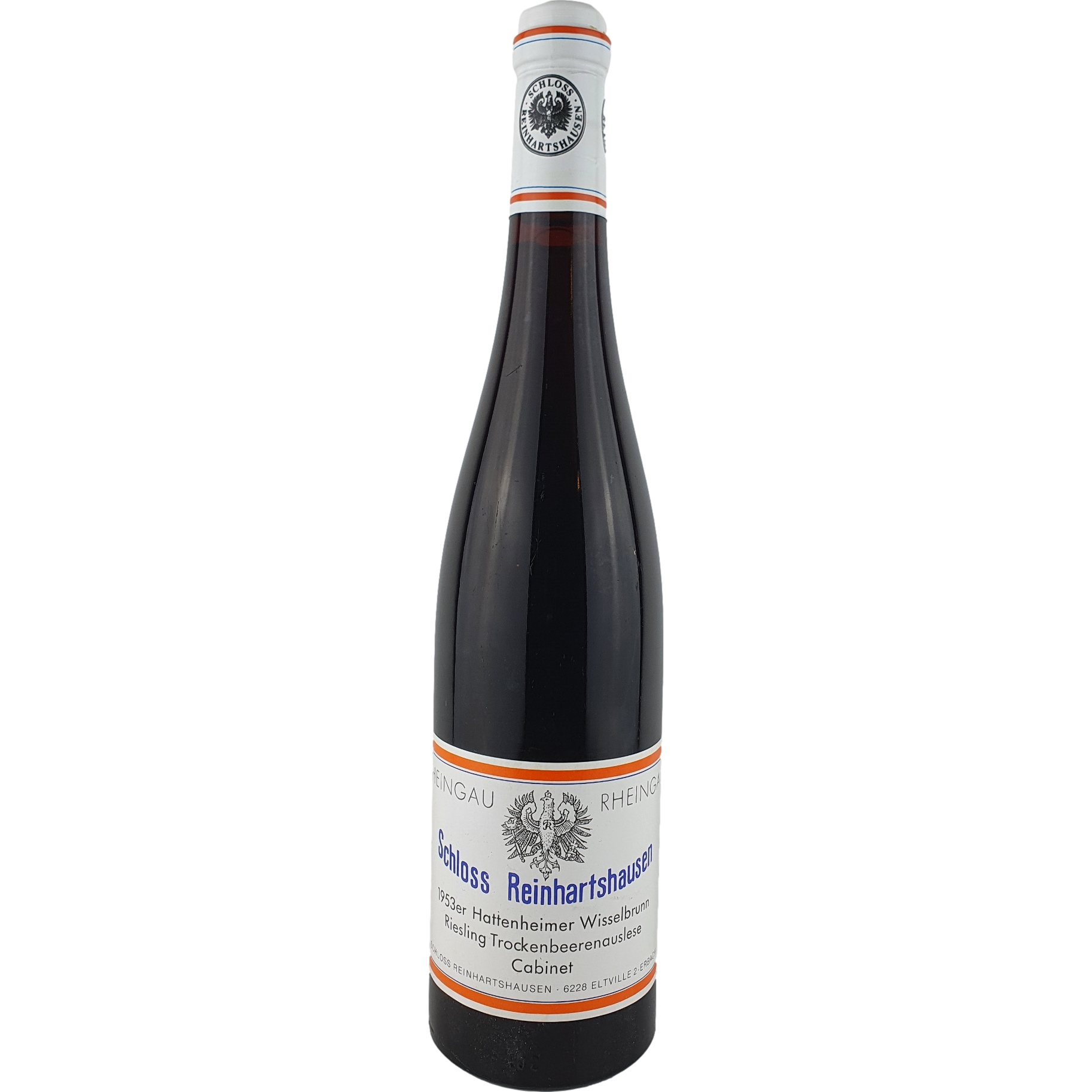 Schloss Reinhartshausen - Hattenheimer Wisselbrunn Riesling Trockenbeerenauslese Cabinet   1953 'ex Chateau 2018' - 0,7 l AR000182