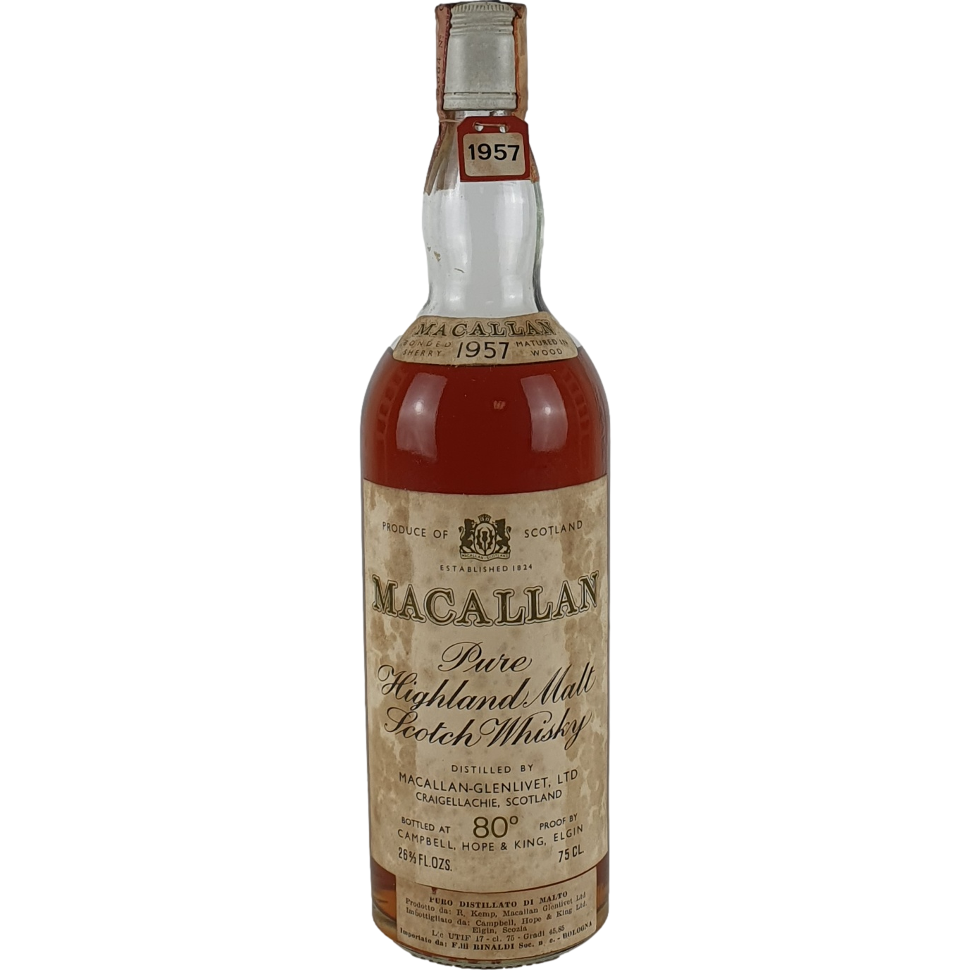 Macallan - Pure Highland Malt Scotch Whisky 80°      1957  - 0,75l AR001013