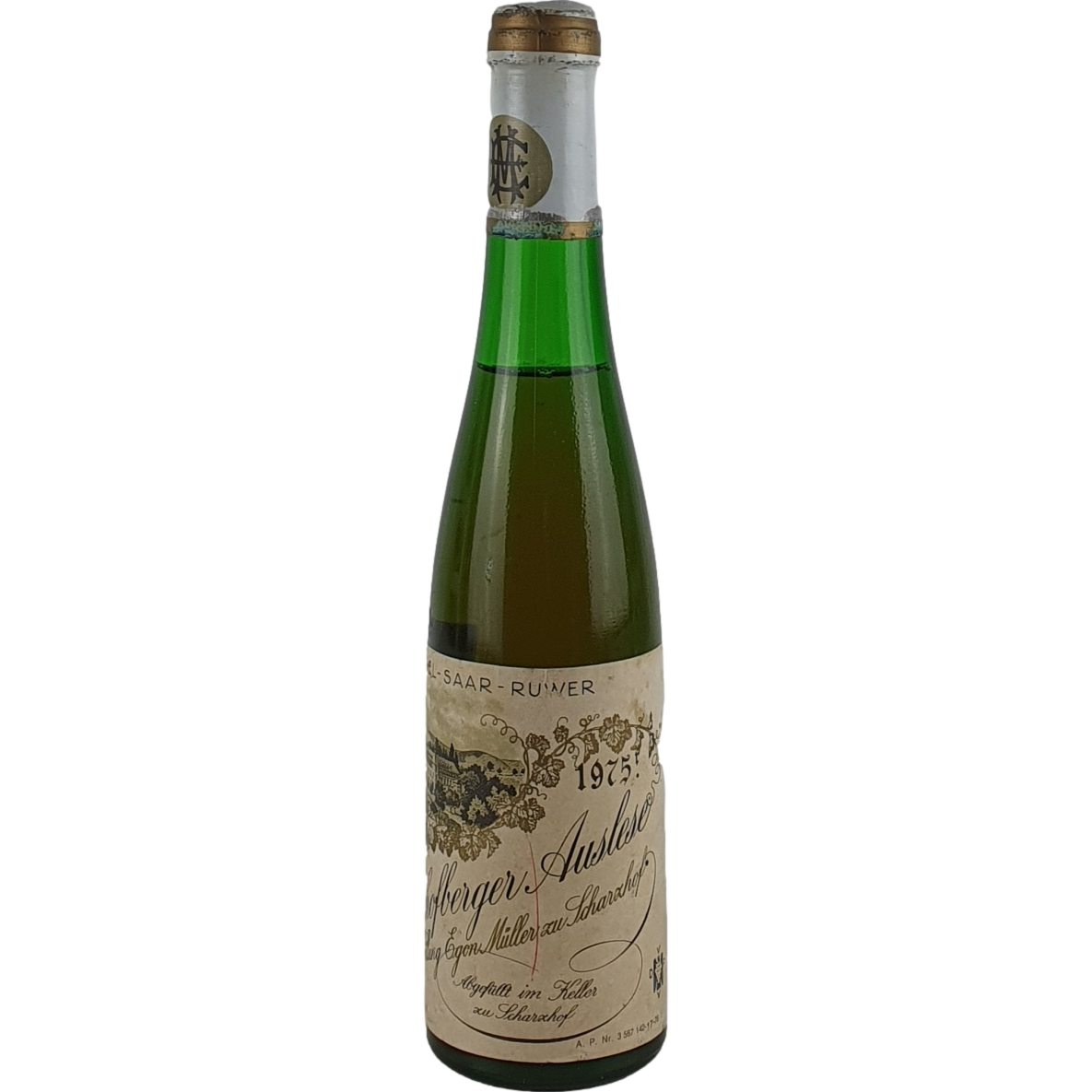 Egon Müller Scharzhof - Scharzhofberger Riesling Auslese    1975 (AP-Nr. 17) - 0,35l AR001169