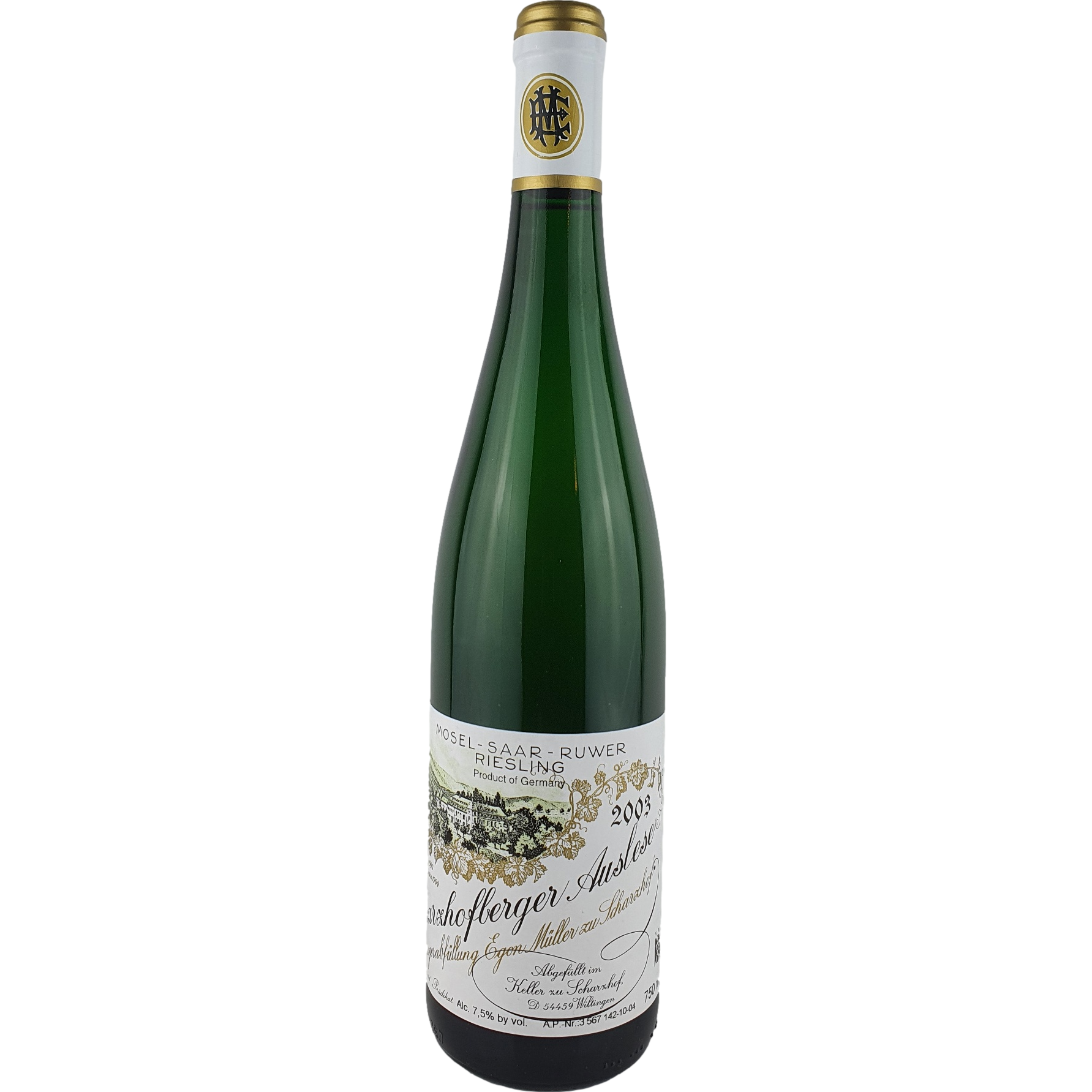 Egon Müller Scharzhof - Scharzhofberger Riesling Auslese 2003 - 0,75 l AR000554