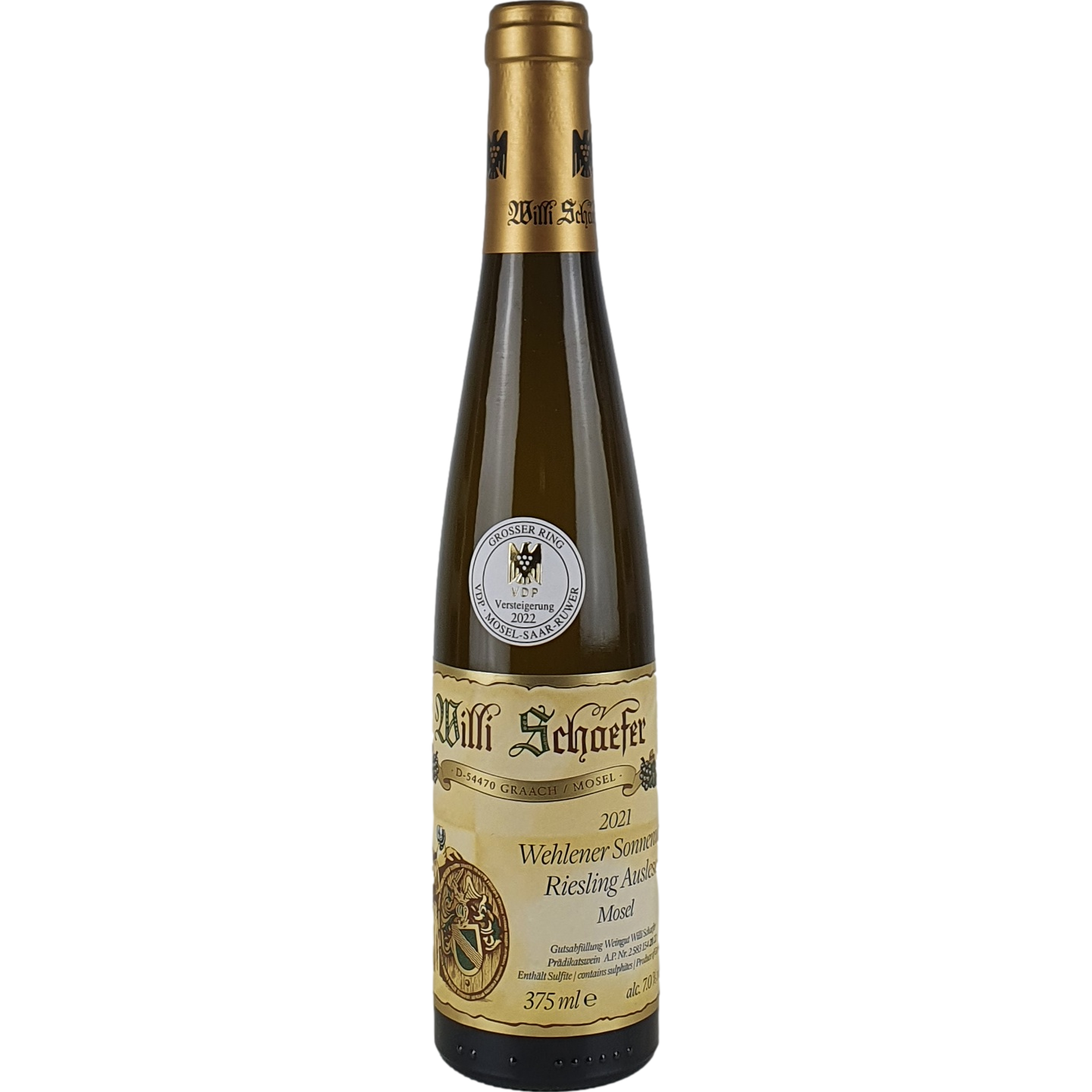 Willi Schaefer  Wehlener Sonnenuhr Riesling Auslese Goldkapsel Versteigerung 2021 - 0,375l GW000441